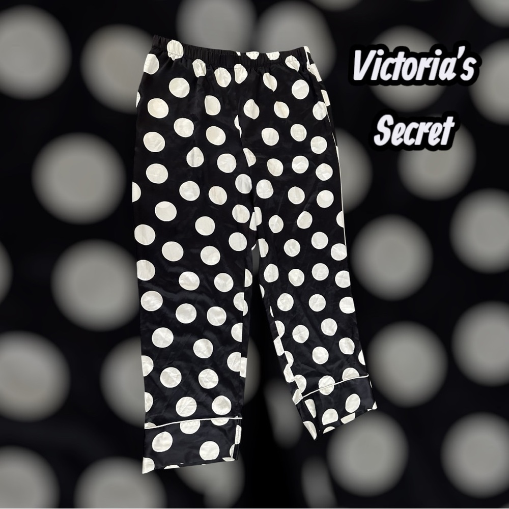 Victoria's Secret Black and White Polka Dot Pants